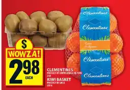 Food Basics Clementines and Kiwi Basket offer