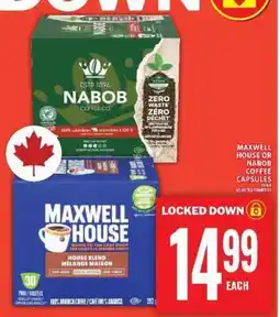 Food Basics Maxwell House or Nabob Coffee Capsules offer