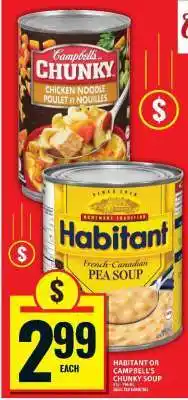 Food Basics HABITANT OR CAMPBELL’S CHUNKY SOUP offer