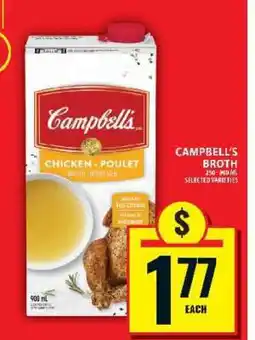 Food Basics CAMPBELL’S BROTH offer