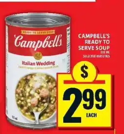 Food Basics CAMPBELL’S READY TO SERVE SOUP offer