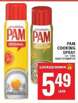 Food Basics PAM COOKING SPRAY offer
