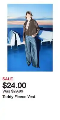 H&M Teddy Fleece Vest offer