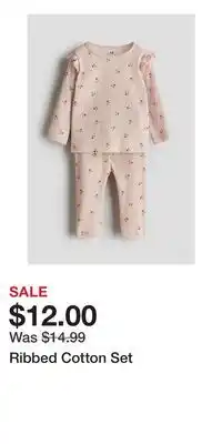 H&M Ribbed Cotton Set offer