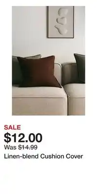 H&M Linen-blend Cushion Cover offer