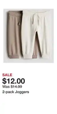 H&M 2-pack Joggers offer