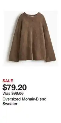 H&M Oversized Mohair-Blend Sweater offer