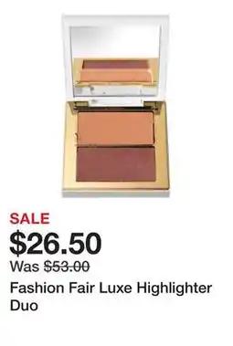 Sephora Fashion Fair Luxe Highlighter Duo offer