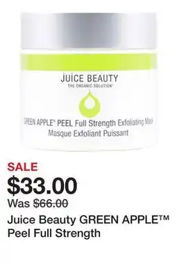 Sephora Juice Beauty GREEN APPLE Peel Full Strength offer