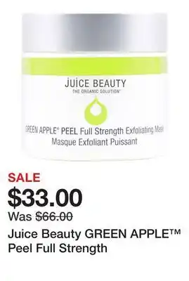 Sephora Juice Beauty GREEN APPLE Peel Full Strength offer