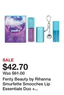 Sephora Fenty Beauty by Rihanna Smurfette Smooches Lip Essentials Duo + Keychain offer