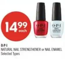 Shoppers Drug Mart O-P-I Natural nail strengthener offer
