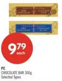 Shoppers Drug Mart PC chocolate bar offer