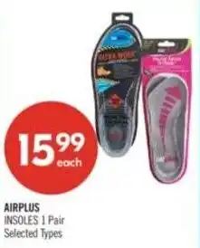 Shoppers Drug Mart Airplus insoles offer