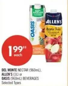 Shoppers Drug Mart Del monte nectar offer