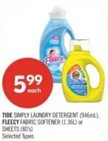 Shoppers Drug Mart Tide simply laundry detergent offer