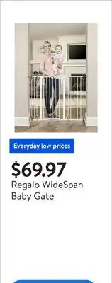 Walmart Regalo WideSpan Baby Gate offer