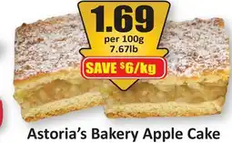 Starsky Astoria's Bakery Apple Cake offer