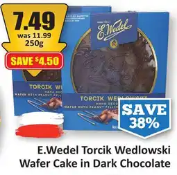 Starsky Torcik Wedlowski Wafer Cake in Dark Chocolate offer