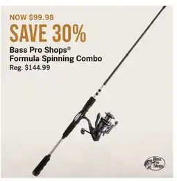 Cabela's Bass Pro Shops Formula Spinning Combo offer