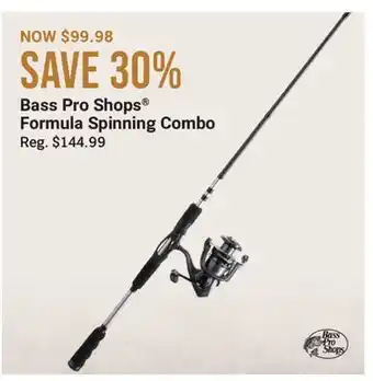 Cabela's Bass Pro Shops Formula Spinning Combo offer