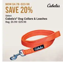Cabela's Select Cabela's Dog Collars & Leashes offer