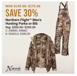 Cabela's Northern Flight Men's Hunting Parka or Bib offer