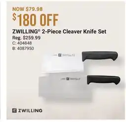 Cabela's ZWILLING 2-Piece Cleaver Knife Set offer
