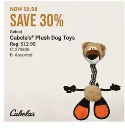 Cabela's Select Cabela's Plush Dog Toys offer