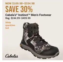 Cabela's Cabela's Instinct Men's Footwear offer