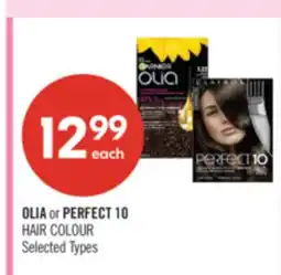 Shoppers Drug Mart OLIA or PERFECT 10 HAIR COLOUR offer