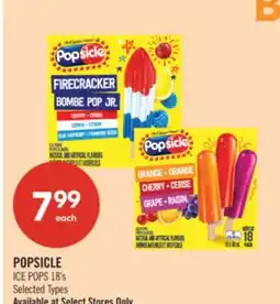 Shoppers Drug Mart POPSICLE ICE POPS offer