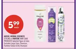 Shoppers Drug Mart AUSSIE, HERBAL ESSENCES STYLING or PANTENE HAIR CARE PRODUCTS offer