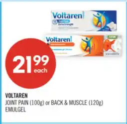 Shoppers Drug Mart VOLTAREN JOINT PAIN (100g) or BACK & MUSCLE (1.20g) EMULGEL offer