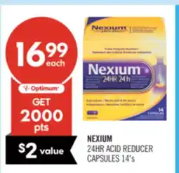 Shoppers Drug Mart NEXIUM 24HR ACID REDUCER CAPSULES offer