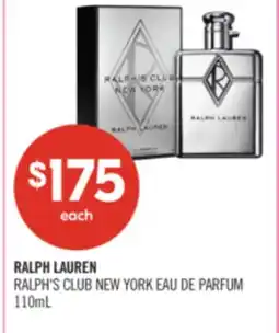 Shoppers Drug Mart RALPH LAUREN RALPH'S CLUB NEW YORK EAU DE PARFUM offer