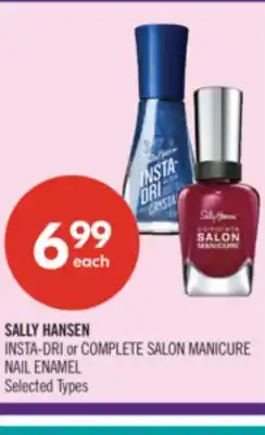 Shoppers Drug Mart SALLY HANSEN INSTA-DRI or COMPLETE SALON MANICURE NAIL ENAMEL offer