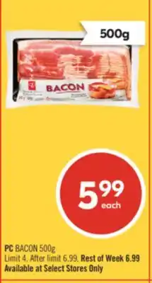 Shoppers Drug Mart PC BACON offer