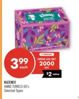 Shoppers Drug Mart KLEENEX HAND TOWELS offer