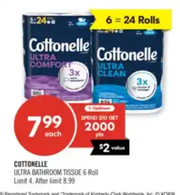 Shoppers Drug Mart COTTONELLE ULTRA BATHROOM TISSUE offer