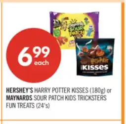 Shoppers Drug Mart HERSHEY'S HARRY POTTER KISSES (180g) or MAYNARDS SOUR PATCH KIDS TRICKSTERS FUN TREATS (24's) offer