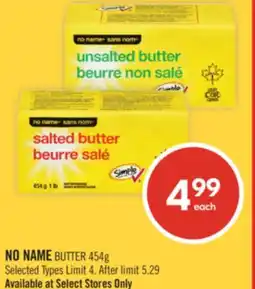 Shoppers Drug Mart NO NAME BUTTER offer