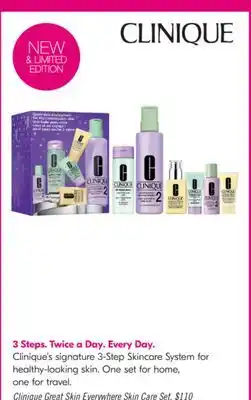 Shoppers Drug Mart Clinique Great Skin Everywhere skin Care Set offer