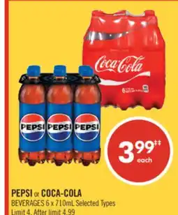 Shoppers Drug Mart PEPSI or COCA-COLA BEVERAGES offer
