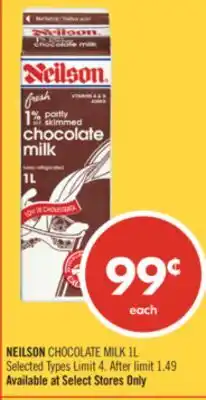 Shoppers Drug Mart NEILSON CHOCOLATE MILK offer