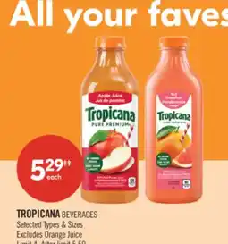 Shoppers Drug Mart TROPICANA BEVERAGES offer