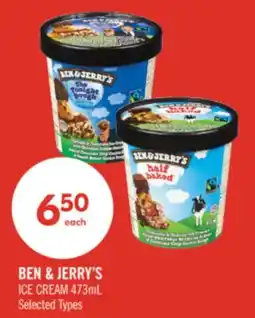 Shoppers Drug Mart BEN & JERRY'S ICE CREAM offer