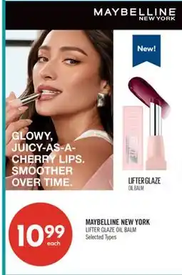 Shoppers Drug Mart MAYBELLINE NEW YORK LIFTER GLAZE OIL BALM offer