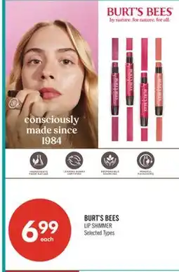 Shoppers Drug Mart BURT'S BEES LIP SHIMMER offer