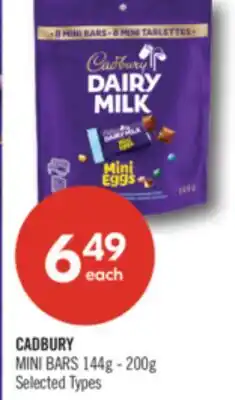Shoppers Drug Mart CADBURY MINI BARS offer